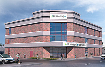 Exterior of 55th and Pulaski Health Collaborative