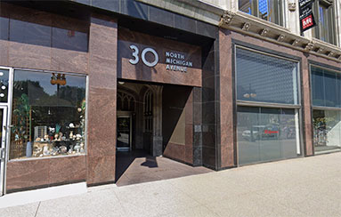 Exterior of 30 N. Michigan Avenue.