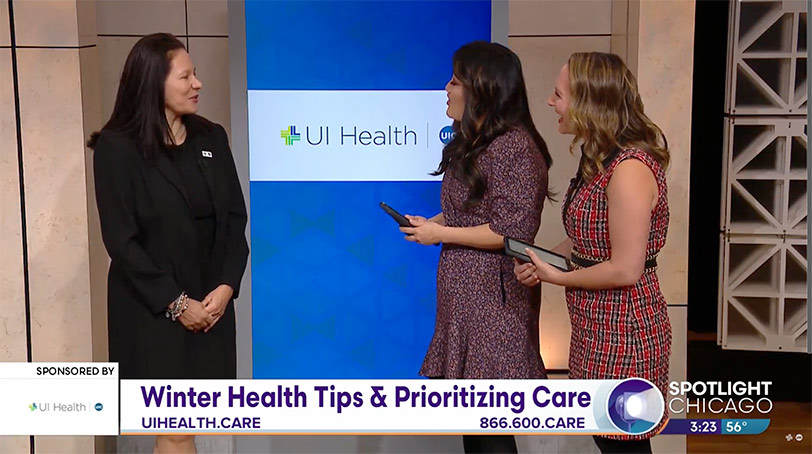 UI Health on Spotlight Chicago to discuss tips for winter health